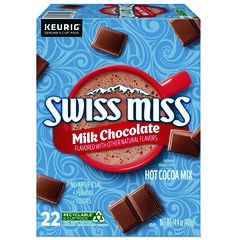 SWISS MISS MILK CHOCOLATE HOT  COCOA K-CUPS 22/bx