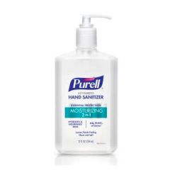 2 IN 1 MOISTURIZING ADVANCED  HAND SANITIZER GEL 12OZ CLEAN 