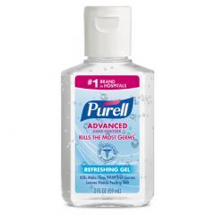 ADVANCED HAND SANITIZER GEL  2OZ PORTABLE FLIP CAP BOTTLE 