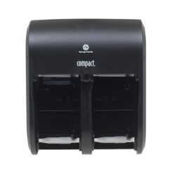 COMPACT II TISSUE DISPENSER QUAD BLACK