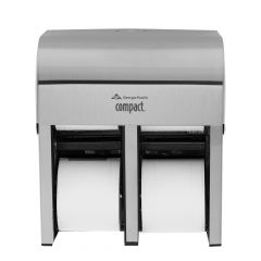 COMPACT QUAD TISSUE DISPENSER CORELESS STAINLESS STEEL