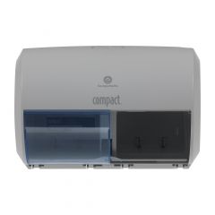 COMPACT II TISSUE DISPENSER SIDE-BY-SIDE GRAY/BLUE