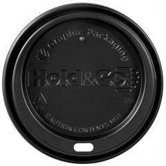 SIPPER HOT CUP LID 12-20OZ  BLACK 1200/CS