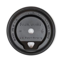 HOT CUP LID 10-22OZ BLACK 1000/CS