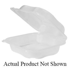 CLOVER HINGED PP CONTAINER  LARGE 8.35"x8.32"x2.88"