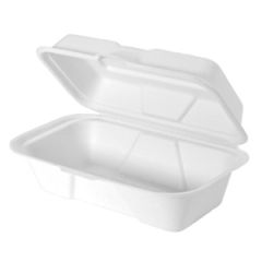 HINGED CONTAINER HOAGIE 9x5x3 HARVEST FIBER 250/CS