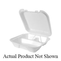 SNAP-IT HINGED CONTAINER LARGE 3 COMPARTMENT 9x9x3