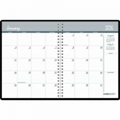 2026 MONTHLY PLANNER 8.5x11 BLACK COVER