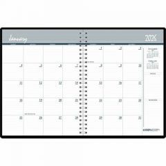 2026-2027 MONTHLY PLANNER 8.5x11 BLACK HARD COVER