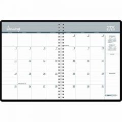 2026-2027 MONTHLY PLANNER 6-7/8x8-3/4 BLACK COVER