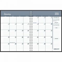 2026 MONTHLY PLANNER 6-7/8x8-3/4 BLACK COVER