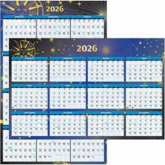 2026 YEARLY LAMINATED WALL CALENDAR 24x37 STARGAZER