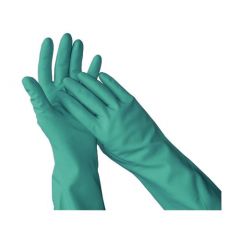 NITRILE GLOVE LINED 15MIL LARGE GREEN 12/12