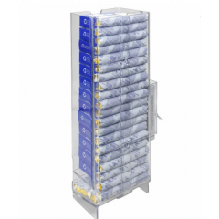 PAD AND TAMPON DISPENSER  16Hx6Dx5W CLEAR 6/CS