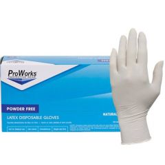 LATEX GLOVE POWDER FREE M 10/100