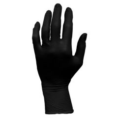 NITRILE GLOVE POWDER FREE 5MIL  BLACK LARGE 10/100