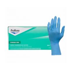 12" NITRILE GLOVE POWDER FREE X LARGE BLUE 10/50