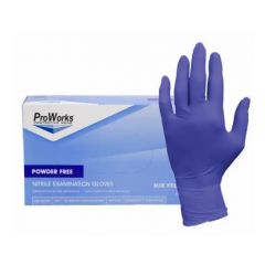 NITRILE EXAM GLOVE 3MIL POWDER FREE X-SMALL PURPLE 10/200