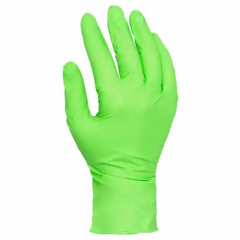 PROWORKS NEON GREEN POWDER  FREE EXAM GLOVES 7 MIL LARGE 