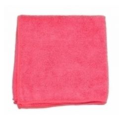 MICROFIBER CLEANING CLOTH  300GM 16X16 RED 12/PK 15PK/CS