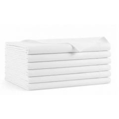 COTTON/POLYESTER BLEND FULL  FLAT SHEETS 81x108 WHITE 6/PK 
