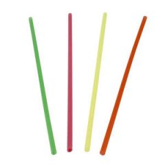 COCKTAIL STRAW 8" NEON S800NA 10/500