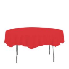 TABLECOVER OCTAGONAL 82"" RED 