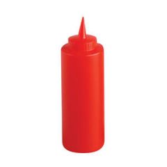 SQUEEZE BOTTLE 12oz RED 36/CS 