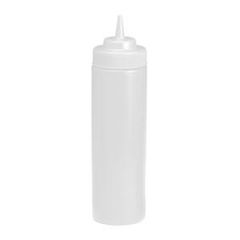 SQUEEZE BOTTLE WIDE MOUTH 32oz CLEAR 1DZ/CS