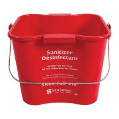 SANITIZING PAIL 6QT RED 