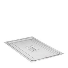 PAN LID FULL SIZE NOTCH + HANDLE CLEAR 32725