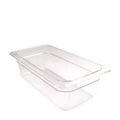 FOOD PAN THIRD SIZE 4" DEEP CLEAR 32665