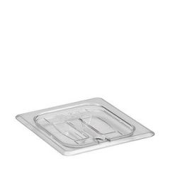 FOOD PAN LID SIXTH SZ NOTCH + HANDLE CLR 32755