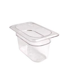 FOOD PAN NINTH SIZE 4" DEEP CLEAR 32560