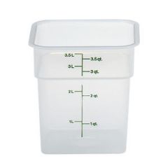 SQUARE CONTAINER 4 QUART TRANSLUCENT (34052 LID)