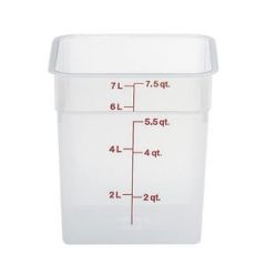 SQUARE CONTAINER 7.5 QUART TRANSLUCENT (34057 LID)