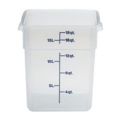 SQUARE CONTAINER 18 QUART TRANSLUCENT (110326 34051 LID