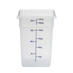 SQUARE CONTAINER 22 QUART TRANSLUCENT 34066