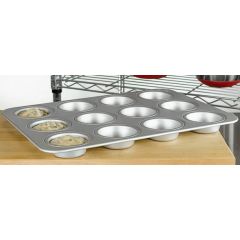 MUFFIN PAN 12 CUP ALUMINUM MUF-12