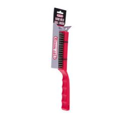 GRILL BRUSH WITH SCRAPER 11  1/2"