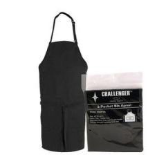 BIB APRON 3 POCKET 28x30 BLACK 02850