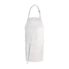 BIB APRON 3 POCKET 28x30 WHITE 
