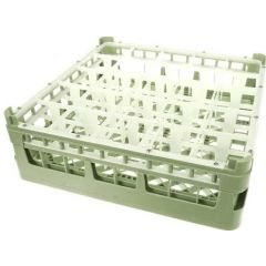 25-COMPARTMENT DISH RACK  W/EXTENDER 19.75X5.5 BEIGE
