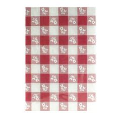 TABLECOVER ROLL 40x100 RED GINGHAM 040796