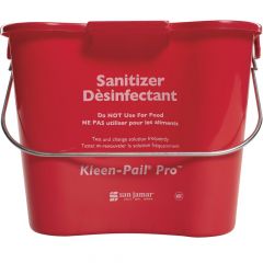 SAN JAMAR RED BUCKET PLASTIC  6QT
