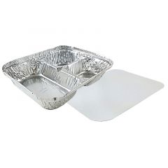 SENIOR CITIZEN TRAY 3 COMPARTMENT + LID 250/CS