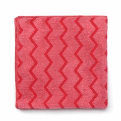 MICROFIBER CLOTH GENERAL PURPOSE 16x16 RED 12/CS