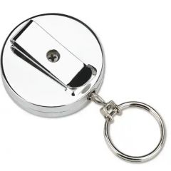 PULL KEY REEL WEARABLE KEY  ORGANIZER STAINLESS STEEL