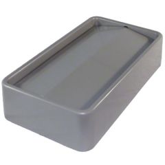 THIN BIN CONTAINER LID 23  GALLON GREY 4/CS