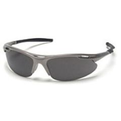 PRO-GUARD GRAY LENS AND GRAY  FRAME SAFETY GLASSES 860 STYLE 